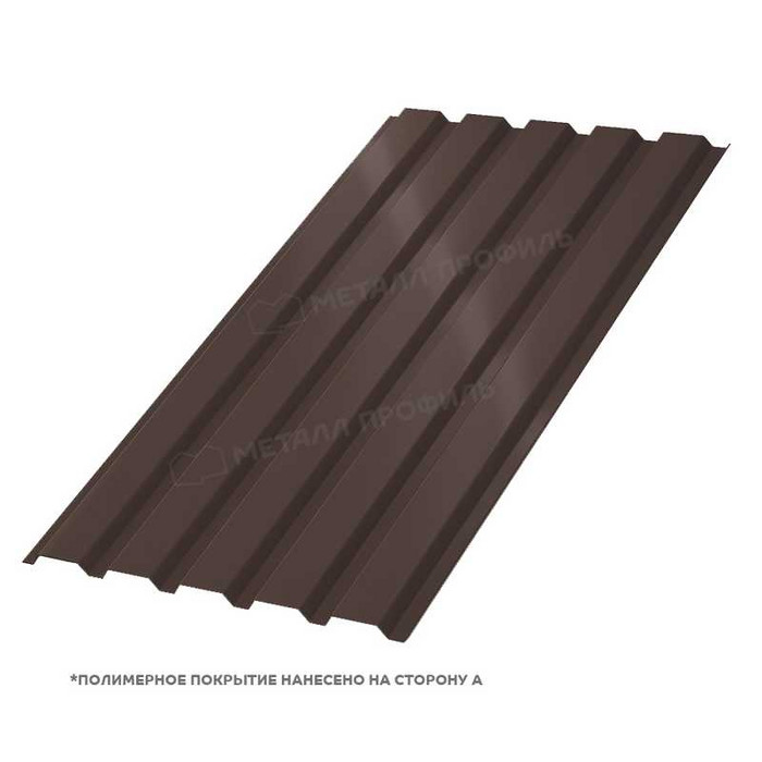 Профлист Металл-Профиль МП-35 Полиэстер 0.45 мм RAL 8017 Коричневый шоколад